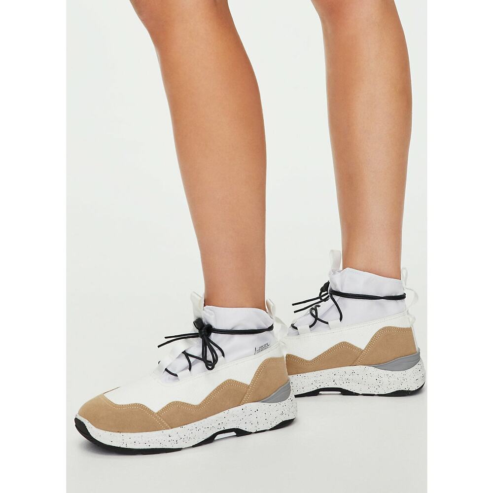 Suicoke Boots Sz 8 ROBBS-ab Suede Tech Hiking Sneaker Boot White Beige‎ Street
